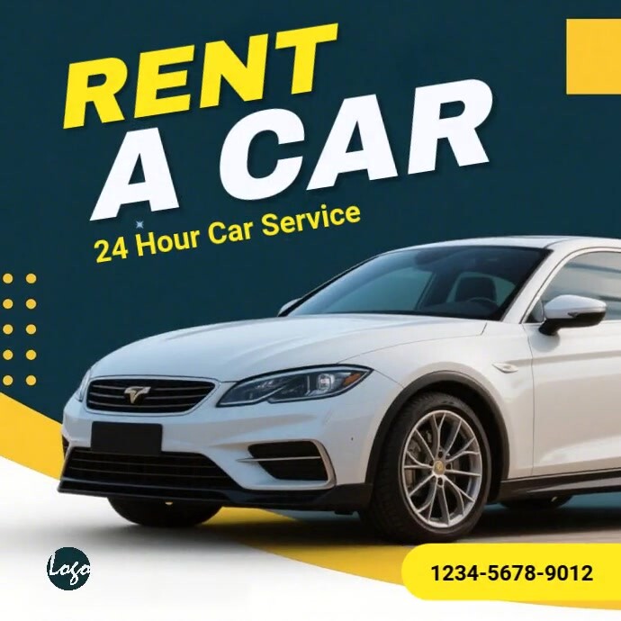 Copy of Rent a car service banner ad | PosterMyWall