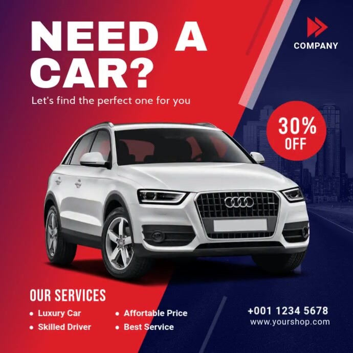 We Rent Cars Advertisement Car Advertisement With Price