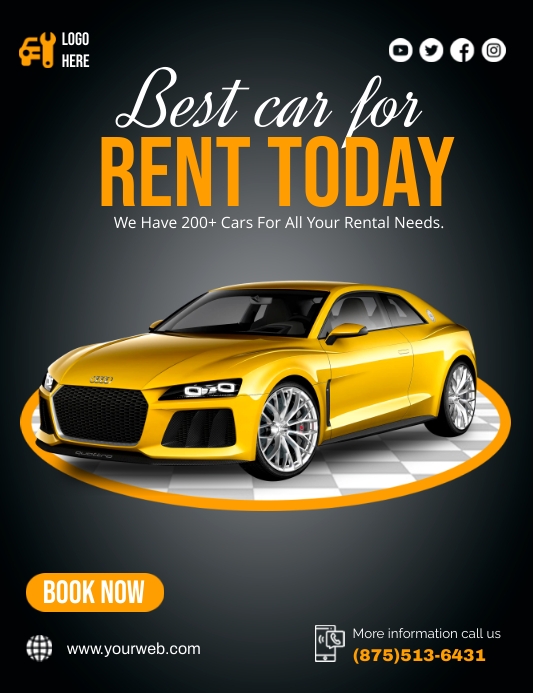 Copy of Rent A Car Today PosterMyWall