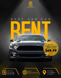 Rent Car Template Flyer (US Letter)