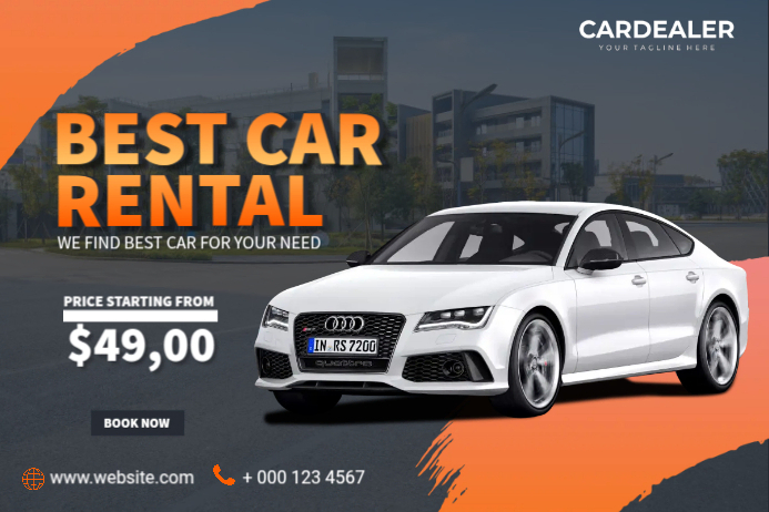We Rent Cars Advertisement Rent Cars Ads Template | PosterMyWall