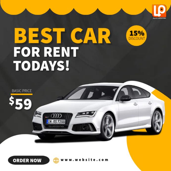 Rent Cars Template | PosterMyWall