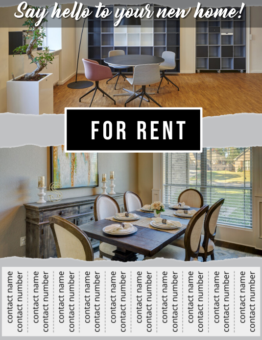 Room For Rent Flyer Template Room Rent Poster Template, Editable