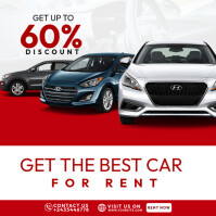Rental Car Ads Instagram Post template