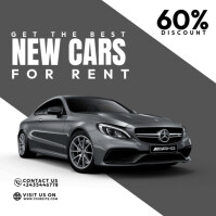 Rental Car Ads Instagram Post template