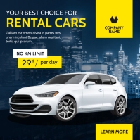 We Rent Cars Advertisement Car rental Template | PosterMyWall