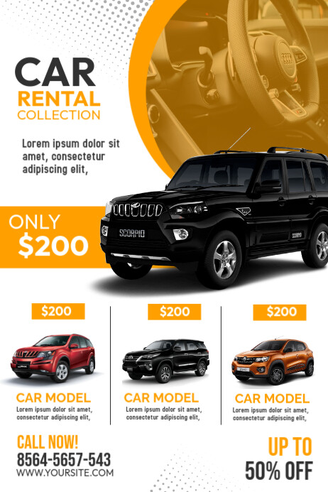 Rental Car Poster Template | PosterMyWall