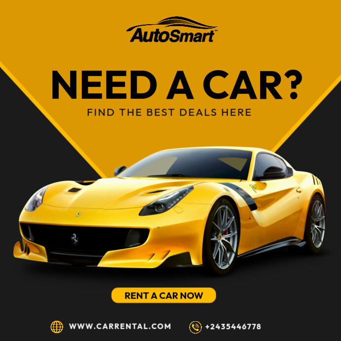 Rental Car Template | PosterMyWall