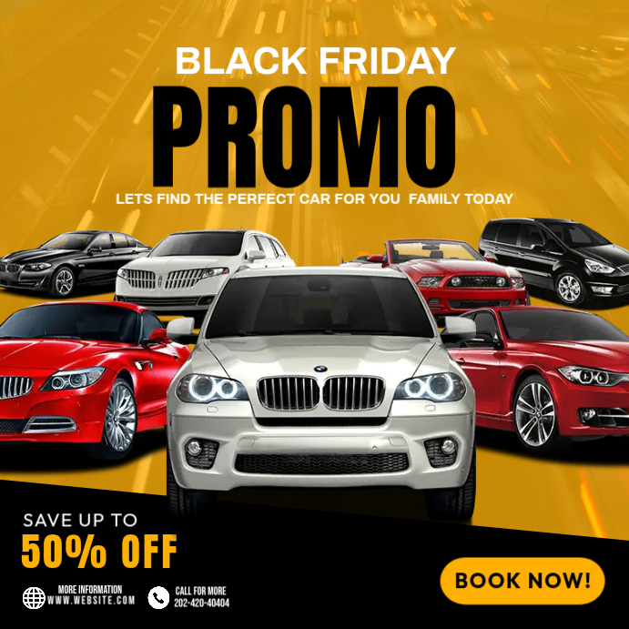 Black Friday Car Promo Templat | PosterMyWall