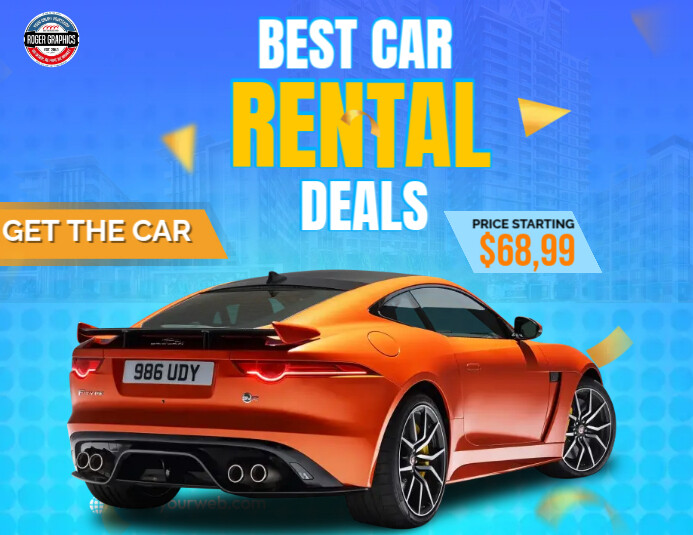 Rental Cars Template PosterMyWall