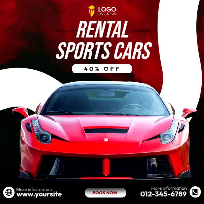 Plantilla de Rental Cars Template | PosterMyWall