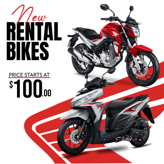 Plantilla de Rental Motorcycle Template | PosterMyWall