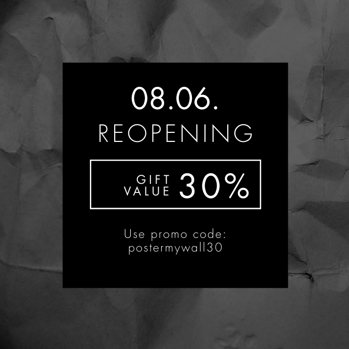REOPENING Template | PosterMyWall