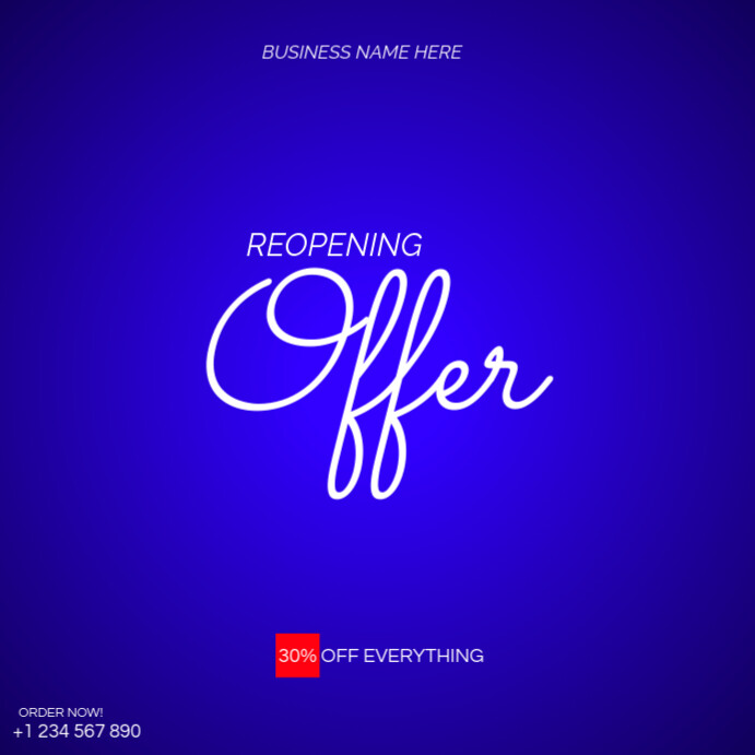 reopening offer Template | PosterMyWall