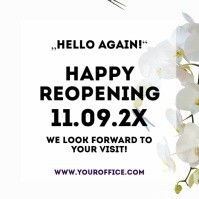 Reopening Open aigain Flyer Poster Advert Pro Template | PosterMyWall