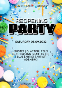 Reopening Party Celebration Poster Flyer Adve Template Postermywall