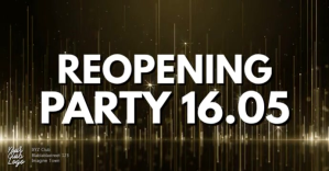 黑色 Club Reopening Party Facebook Event Cover Template