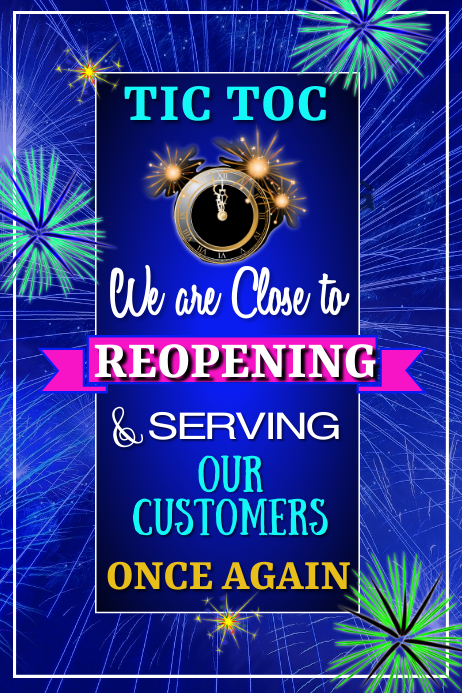 Reopening Poster Template | PosterMyWall