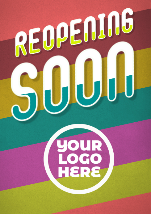 Reopening Soon Business Poster Template | PosterMyWall