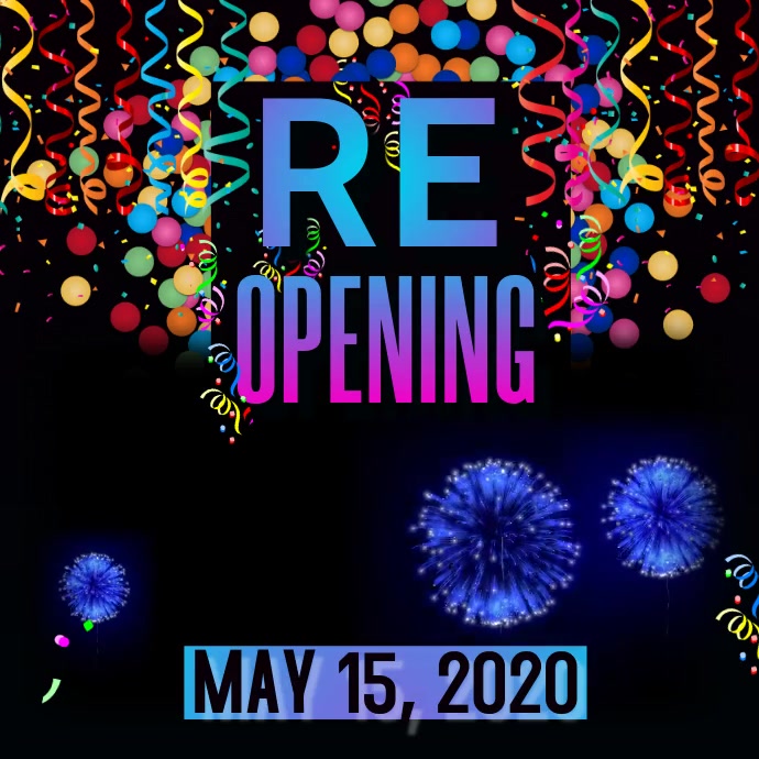 Reopening Soon Video Template | PosterMyWall