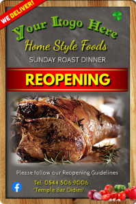 Reopening Special Poster template