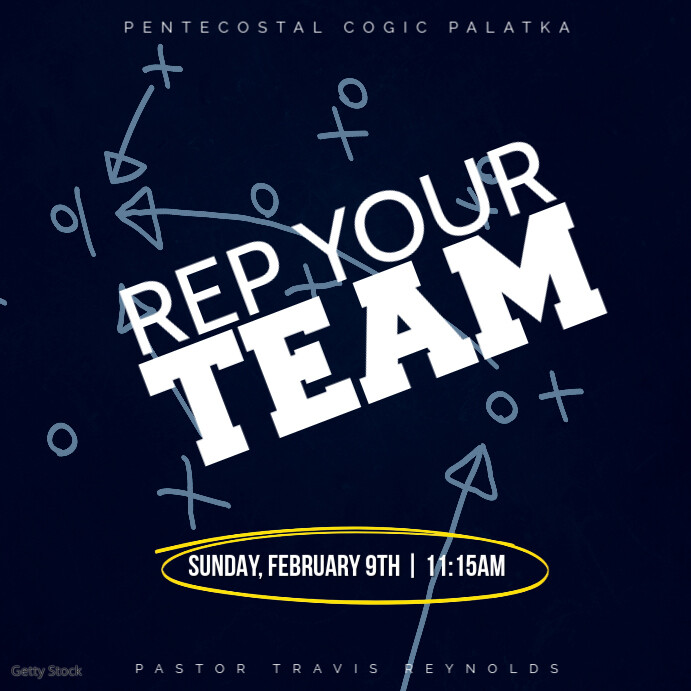 Rep Your Team Template | PosterMyWall