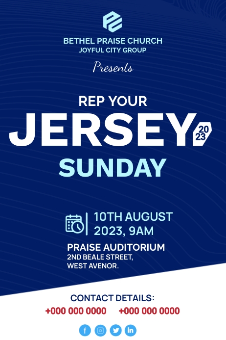 Rep Your Team Poster Template | PosterMyWall