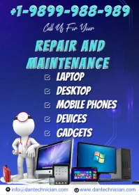 Repair & Maintenance technician flyer ad A6 template