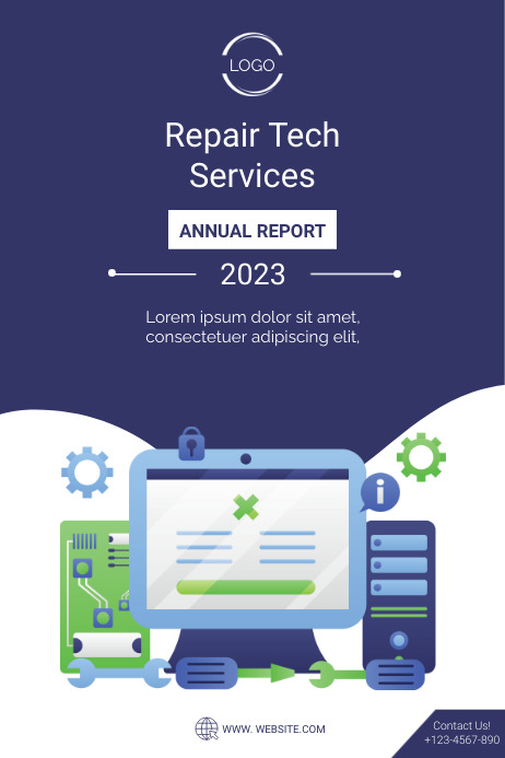 repair annual report Template | PosterMyWall