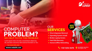 Repair Service Ad Post sa Twitter template