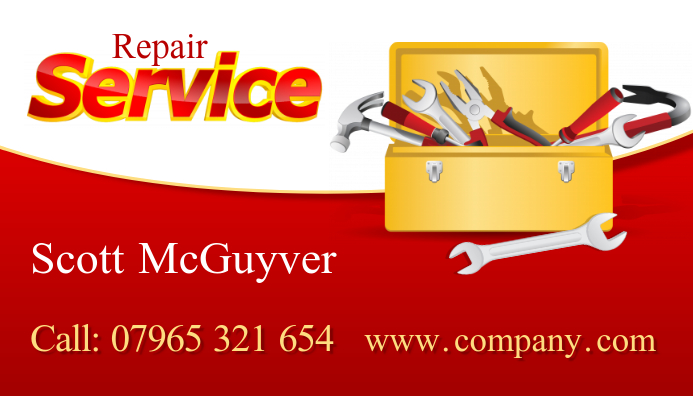 Repair Service Business Crad Template | PosterMyWall