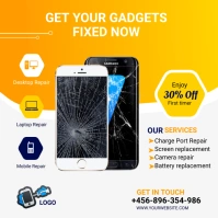 repair service Pos Instagram template