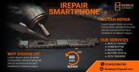 repair service flyer, mobile repair services, Facebook Shared Image template