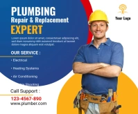 Repair service installation Medium Rectangle template