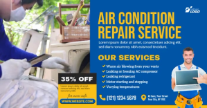 Repair Services Ad Template Изображение, которым поделились на Facebook