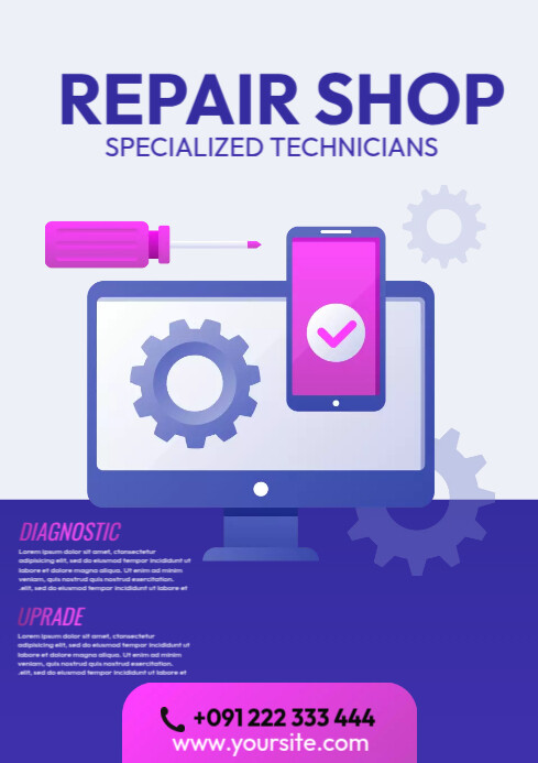 Repair Shop Poster Template | PosterMyWall