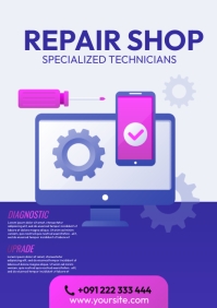 Computer Part Shop Poster 6,970+ computer repair shop poster Customizable Design Templates ...