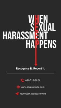 Report and Helpline Sexual Harassment Instagr Instagram Story template