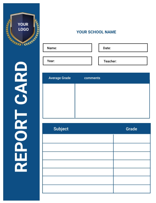 Copy of Report card | PosterMyWall