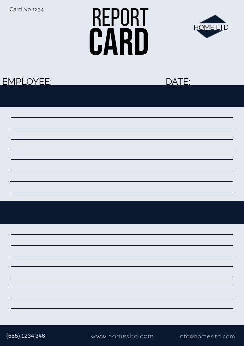 Contoh Report Card REPORT CARD Template | PosterMyWall