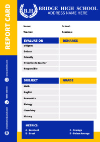 Bc Report Card Examples Report card template | PosterMyWall