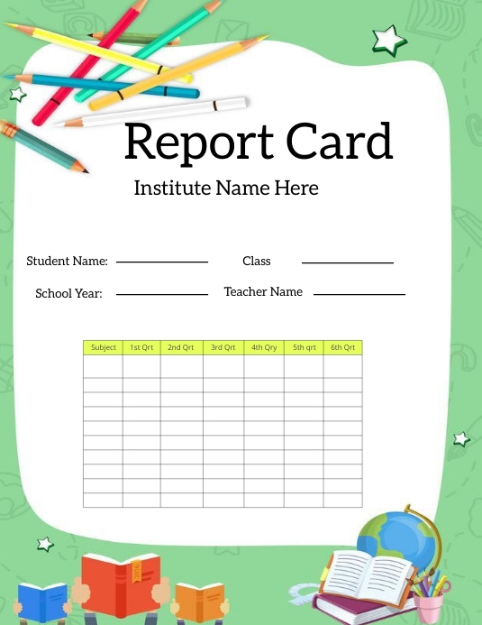 Report Card Template Design Wizard Free Report Card Templates