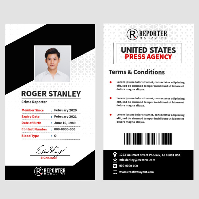 Copy of Reporters ID | PosterMyWall