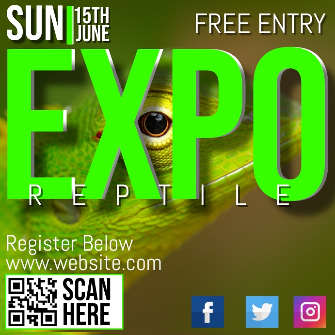 Copy of REPTILE EXPO PosterMyWall