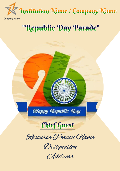 Republic Day A4 template