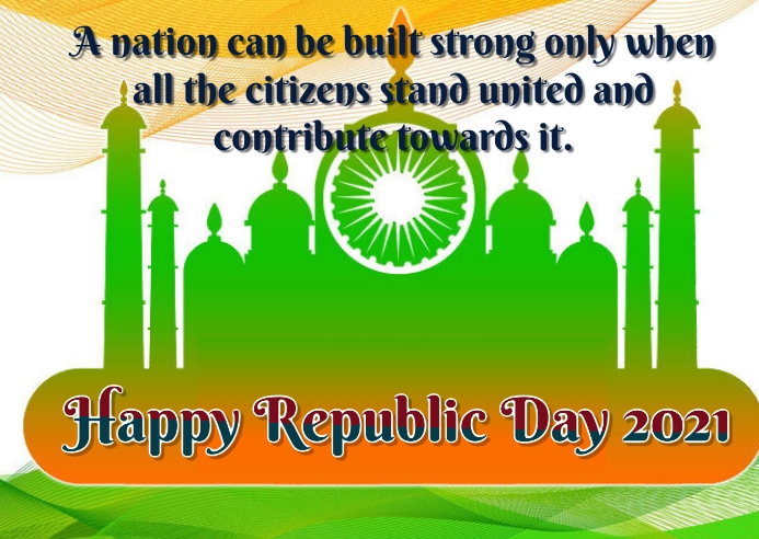 Republic Day Postal template