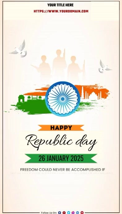 REPUBLIC DAY Cartão de visita template
