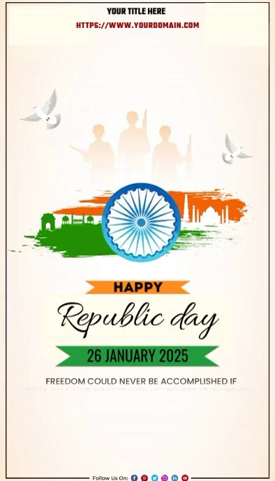 REPUBLIC DAY Business Card template