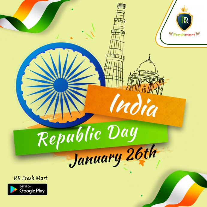 republic day poster Template PosterMyWall Chart Design For Republic Day