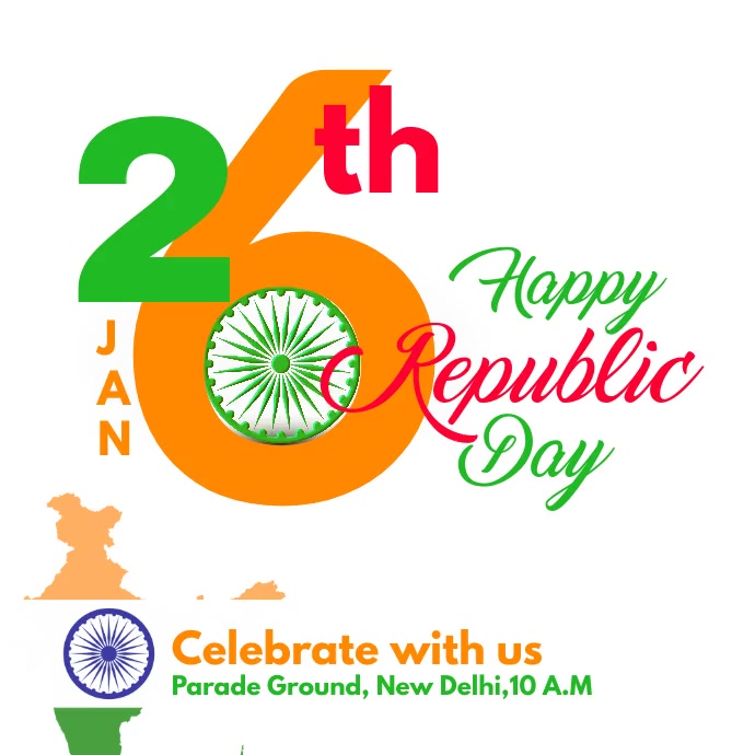 Republic Day Sale Video Ad Instagram Plasing template